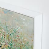 "English Garden I" - Art Print in Evergreen by Lindsay Megahed - Frame Close-up