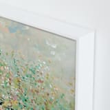 "English Garden I" - Art Print in Evergreen by Lindsay Megahed - Frame Close-up