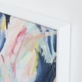 "Worry Lines" - Art Print in Soft Coral by Katie Schermbeck - Frame Close-up