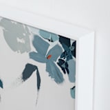 "Blue Garden Diptych II" - Art Print in Royal Blue by Caryn Owen - Frame Close-up
