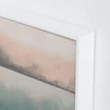 "Misty Marsh II" - Art Print in Peaceful Blue by Haley Fischer - Frame Close-up