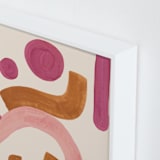 "Stories II" - Art Print in peach by Catilustre - Frame Close-up