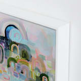 "Let's Play I" - Art Print in mint robins egg by Synnöve Seidman - Frame Close-up