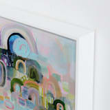 "Let's Play I" - Art Print in mint robins egg by Synnöve Seidman - Frame Close-up