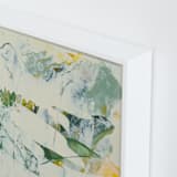 "Emerald Waltz" - Art Print in Vibrant Gold by Grayling - Frame Close-up
