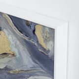 "Cascading Light" - Art Print in Indigo by Julia Contacessi - Frame Close-up