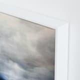 "Rain and Light" - Art Print in Rain Blue by Brian Sostrom - Frame Close-up