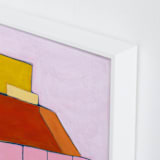 "ocean view" - Art Print in Guava by Karyn Denten - Frame Close-up