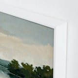 "Tranquil Waters III" - Art Print in Lake by Stephanie Goos Johnson - Frame Close-up