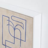 "Through My Window I" - Art Print in soft blue by Pati Cascino - Frame Close-up