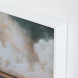 "Reunion 1" - Art Print in Peach by Mya Bessette - Frame Close-up