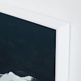 "Evening in Tahoe" - Art Print in dark navy blue by Caryn Owen - Frame Close-up