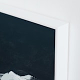 "Evening in Tahoe" - Art Print in dark navy blue by Caryn Owen - Frame Close-up