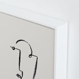 "Face Study II" - Art Print in Creamy White by Chelsea Petaja - Frame Close-up