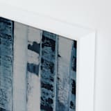 "Blue Encounter" - Art Print in Bold Blue by Colleen Ehrlich - Frame Close-up