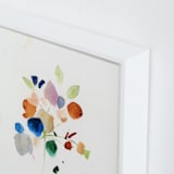 "Impromptu Bouquet" - Art Print in Royal by Lindsay Megahed - Frame Close-up