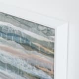 "Glowing Frost I" - Art Print in Dove Grey by Lara Eckerman - Frame Close-up