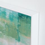 "Go with the Flow I" - Art Print in Celadon by Courtney Crane - Frame Close-up