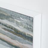 "Glowing Frost II" - Art Print in Dove Grey by Lara Eckerman - Frame Close-up