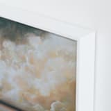 "Reunion 2" - Art Print in Peach by Mya Bessette - Frame Close-up