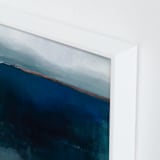 "Deep Down" - Art Print in Deep Blue by AlisonJerry - Frame Close-up