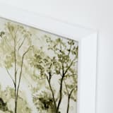 "Sun Kissed Meadow 1" - Art Print in Olive Green by Arohika Verma - Frame Close-up