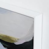 "Elemental layers" - Art Print in Olive by Melanie Severin - Frame Close-up