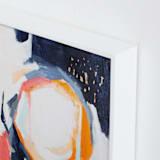 "Light in dark" - Art Print in gold fever orange by Jihye Back Kim - Frame Close-up