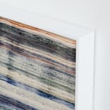 "Woven Colors I" - Art Print in Yarn by Sumak Studio - Frame Close-up