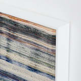 "Woven Colors I" - Art Print in Yarn by Sumak Studio - Frame Close-up