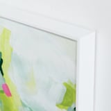 "Playful" - Art Print in Emerald by Melanie Severin - Frame Close-up