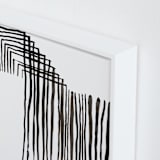 "In and Out" - Art Print in moon by Bethania Lima - Frame Close-up