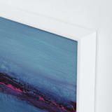 "Lights on the Lake" - Art Print in Midnight Blue by Lindsay Megahed - Frame Close-up