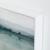 "Cool Reflections" - Art Print in teal by Karen Kardatzke - Frame Close-up