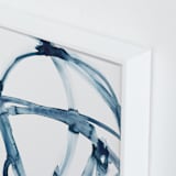 "Indigo Plant Cell" - Art Print in Indigo Blue by Mary Gaspar - Frame Close-up