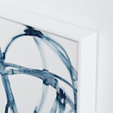 "Indigo Plant Cell" - Art Print in Indigo Blue by Mary Gaspar - Frame Close-up