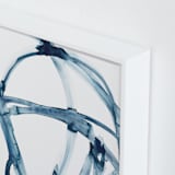 "Indigo Plant Cell" - Art Print in Indigo Blue by Mary Gaspar - Frame Close-up