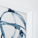 "Indigo Plant Cell" - Art Print in Indigo Blue by Mary Gaspar - Frame Close-up