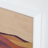 "Desert layers" - Art Print in Rosewood by Annie Shapiro - Frame Close-up