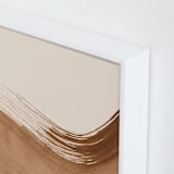 "Boundary No. 2" - Art Print in Caramel by Melissa Selmin - Frame Close-up