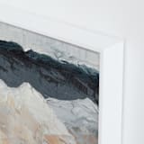 "Mountain Movements" - Art Print in Deep Teal by Kristen Franklin - Frame Close-up