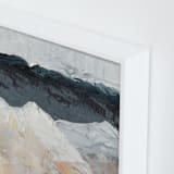 "Mountain Movements" - Art Print in Deep Teal by Kristen Franklin - Frame Close-up