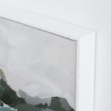 "In the Distance" - Art Print in Aqua by Melanie Severin - Frame Close-up