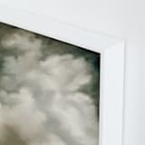 "Gentle Tempest" - Art Print in cloud white by Kelly Money - Frame Close-up