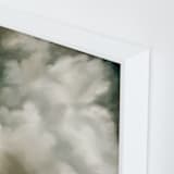 "Gentle Tempest" - Art Print in cloud white by Kelly Money - Frame Close-up