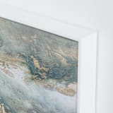 "Luminous Smoke No. 2" - Art Print in Sage & Gold by Julia Contacessi - Frame Close-up