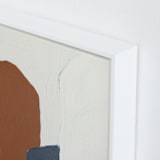 "Terrazzo" - Art Print in Rust by Kara Schlabaugh - Frame Close-up
