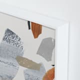 "It Caused a Ripple" - Art Print in Weathered Orange by Jennifer Daily - Frame Close-up