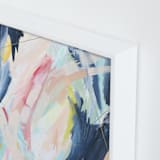 "Worry Lines" - Art Print in Soft Coral by Katie Schermbeck - Frame Close-up