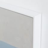 "Calm At Sea" - Art Print in Tranquil Blue by Amanda Phelps - Frame Close-up